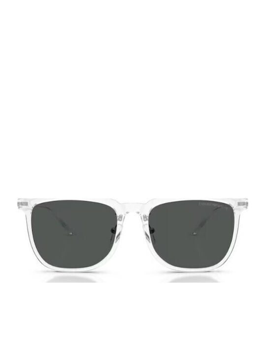 Emporio Armani Sonnenbrillen Transparent mit Horn umrandetem Rahmen