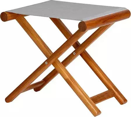 Marine Business Σκαμπό Πτυσσόμενο Teak 45x36x46cm-grey