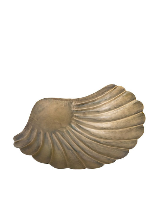 Artekko Solis Decorative Metallic Gold Platter 40x36.5x7.5cm