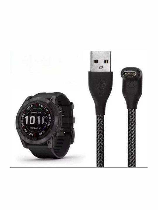 Charger Cable 1m Garmin Fenix 7 7s 7x 6 6s 6x 5 5x 5s Vivoactive 3 Forerunner 945 935 245 Instinct 2 Black