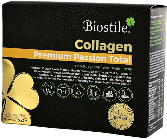 Biostile Premium Passion Total 8600mg Cu Vitamina C Și Acid Hialuronic 30 Plicuri