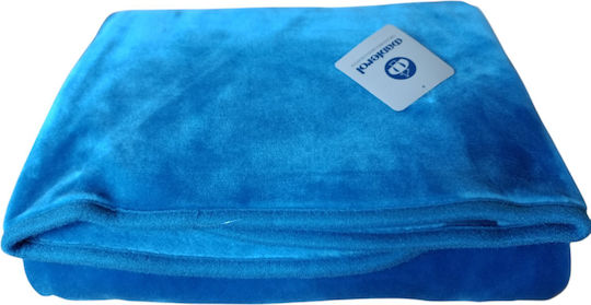 Manterol Casa Polo Farbe Decke Babydecken Samtig Couch 120x160cm Silbergrau