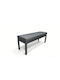 Gartenhocker aus Aluminium mit Grauem Kissen 120x40x46cm