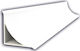 Joint Cover Profile Inner Corners 30mmx30mmx2.5m Pvc White 30x30mm