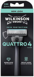 Wilkinson Sword Quattro 4 Ξυραφάκι με Ανταλλακτ...