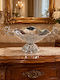Galifas Decorative Bowl Metal with Pedestal Silver 25x9x12cm