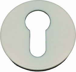 Rozetă Exterior Ușă Plastic Set 2 Bucăți Albă