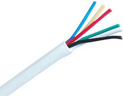 Anga St-a602 Cu Pvc Χαλκος 100μ Καλώδιο Συναγερμού 6 X 0.22mm Copper