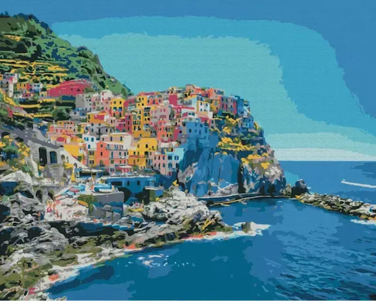 Painting By Numbers Brushme 40x50 Cm Mediterranean Coast