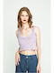 Γυναικείο Crop Top Λιλά