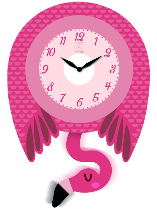 Mascagni Kinder Wanduhr Mit Pendel 23x33.5cm Mascagni Kinder Wanduhr Mit Pendel 23x33.5cm