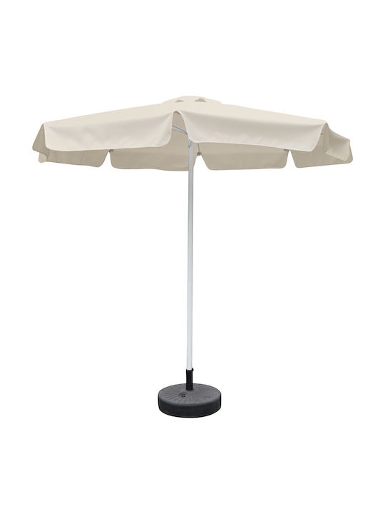 Floor Parasol Metal Valenare Ecru 2.35x2.35m