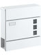 Basi Bk 380m Briefkästen Für Draußen Inox In Weiß Farbe 104cm