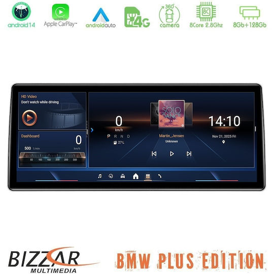 Bizzar Ηχοσύστημα Αυτοκινήτου για BMW Σειρά 3 / F30 2013-2017 (Bluetooth/USB/WiFi/GPS/Apple-Carplay/Android-Auto) με Οθόνη Αφής 12.3"
