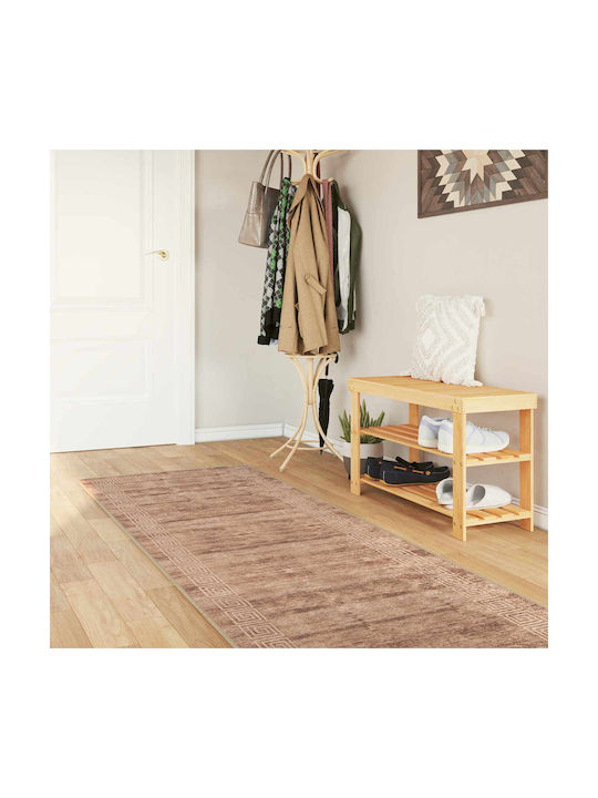 vidaXL Rutschfester Rechteckiger Wohnzimmer Teppich Weiß 100x300cm