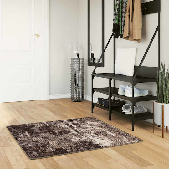 vidaXL Rutschfester Rechteckiger Schwarz Teppich 100x100cm 42023380