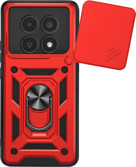 Mayaxess Ring Case Redmi Note 15 5g Sliding Camera Cover Red