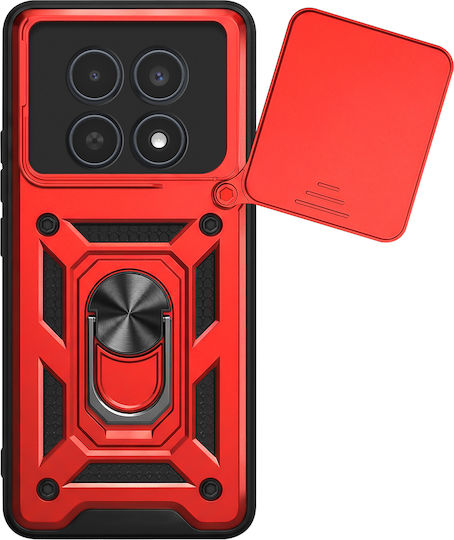 Mayaxess Ring Case Redmi Note 15 4g Sliding Camera Cover Red