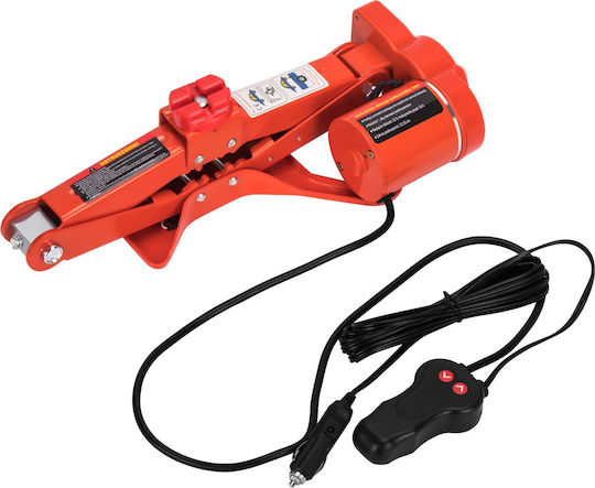 Kraft & Dele Cric Foarfecă Electric cu Înălțime de Ridicare până la 35 cm și Sarcină Maximă până la 3 Tone