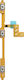 Clappio Power Volume Button Flex Cable Replacement Galaxy A17 5g Golden