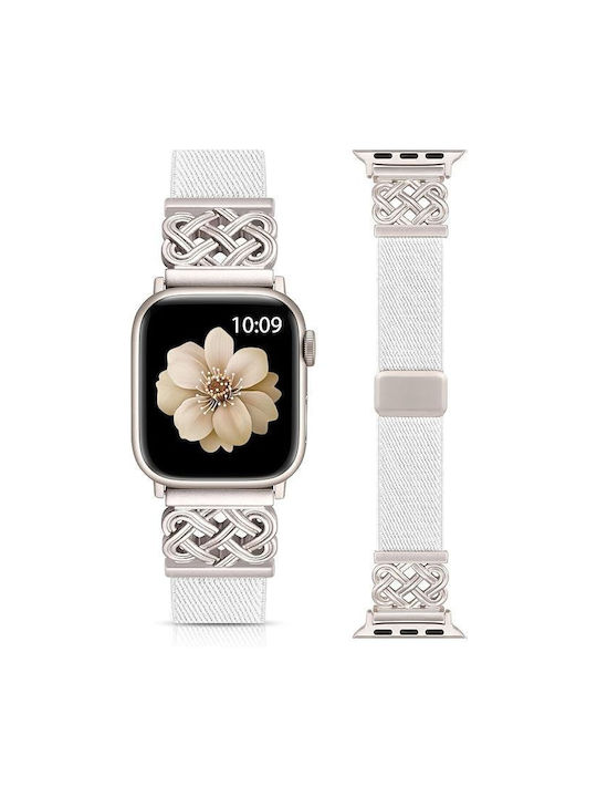 Λουράκι Celtic Stretchy Band White Apple Watch 44 45 46 49mm