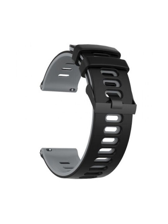 Λουράκι Silicone Dual Color Xiaomi Watch 5 Black Grey