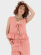Women's Cotton Blouse Orange