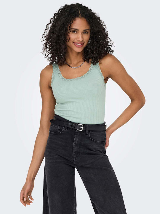 Only Women's Sleeveless Green Blouse