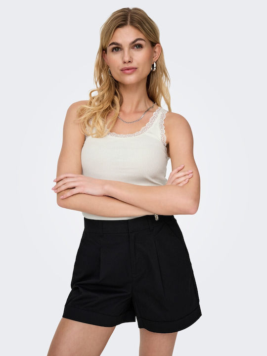 Only Women's Sleeveless Blouse Ecru