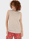Women's Cotton Sleeveless Blouse Cream