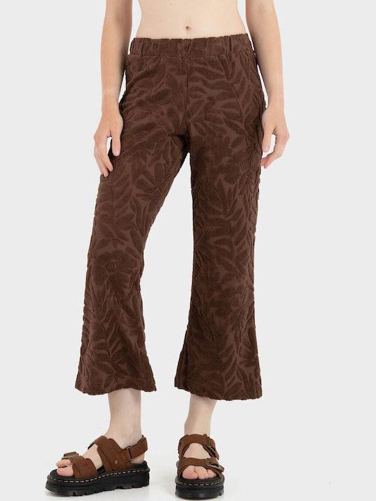 Γυναικείο Υφασμάτινο Παντελόνι Brown