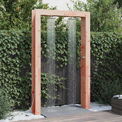 vidaXL Pool-Dusche aus Naturholz 226x137x23cm Braun