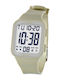 Digital Women's Watch 32mm Battery with Beige Rubber Strap