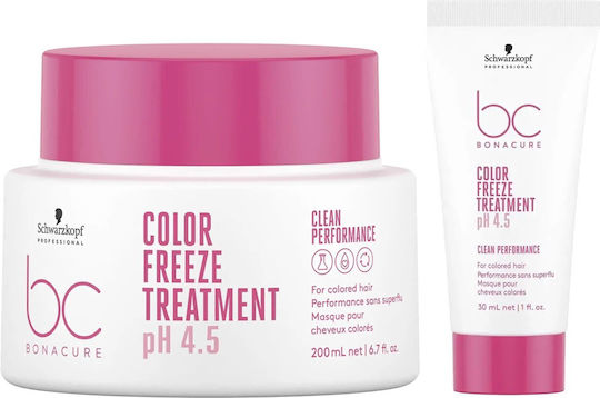 Schwarzkopf BC Bonacure Color Freeze Treatment pH 4.5 Hair Treatment Set for Coloured Hair with Mask 2 Pieces