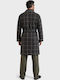 Men's Checked Olive Robe Collection Fleece Cl103-1-Olive