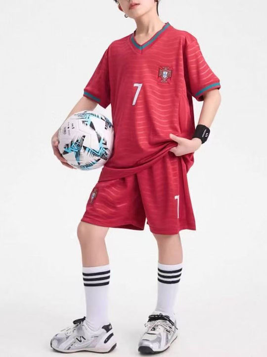 King Παιδικό Σετ Ποδοσφαίρου Ronaldo Mundial 2026 Εθνικής Πορτογαλίας Home