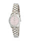 U.S. Polo Assn. Women's Watch Battery with Silver Stainless Steel Strap
