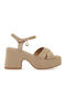 Suede Sandals Brown