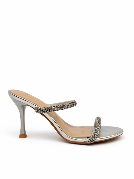 Plato Plato Silver Strass Women's Sandals