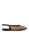 Women's Ballerina Shoes Slingback With Strap in Black Colour