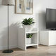 vidaXL White Wooden Plant Towers 30x30x40cm 2 P...