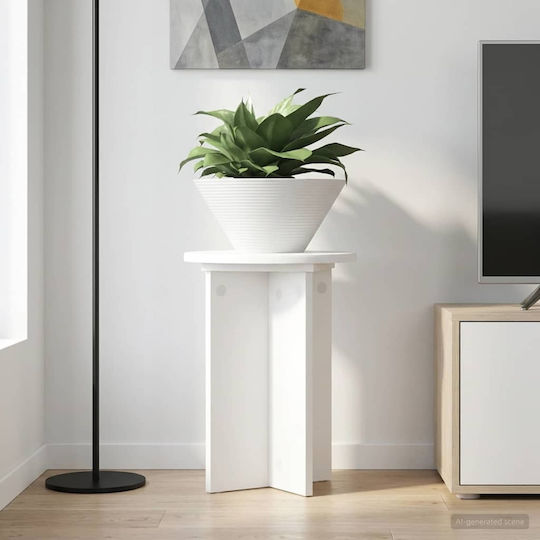 vidaXL Ανθοστήλες Ξύλινες Λευκές 29.5x29.5x40εκ. 2τμχ