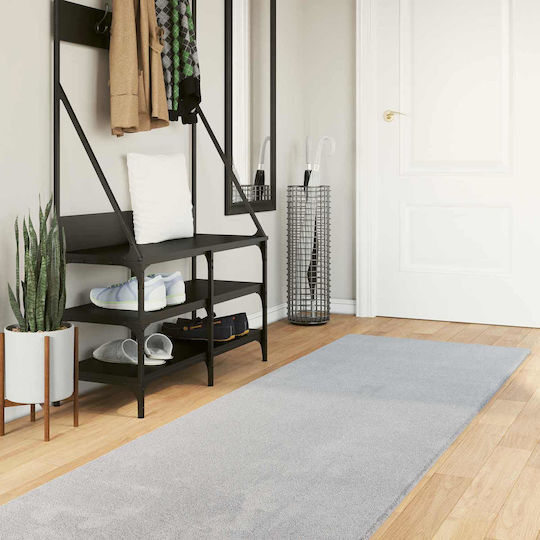 vidaXL Huarte Неплъзгащ Се Килим Правоъгълен Сив 750x80см