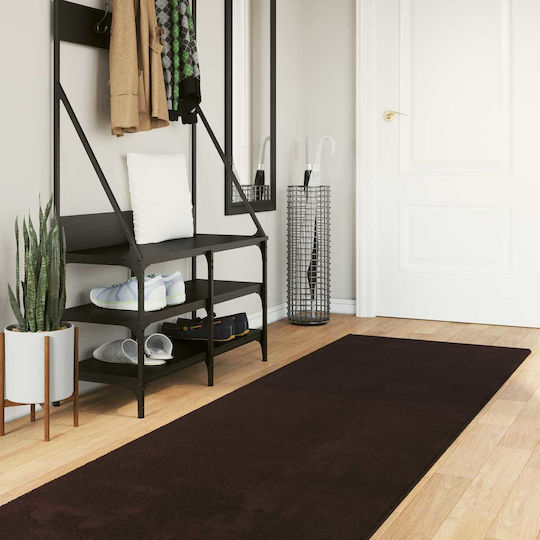 vidaXL vidaXL Non-slip Rectangular Brown Living Room Rug 400x80cm