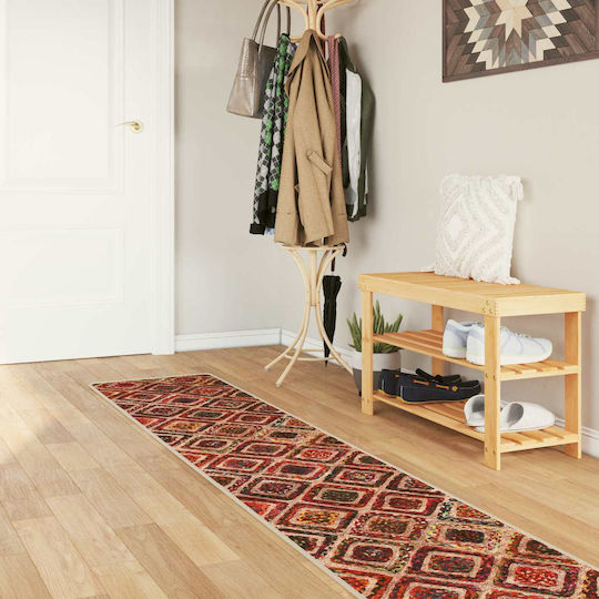 vidaXL Marsa Rutschfest Teppich Flur Mehrfarbig 50x350cm