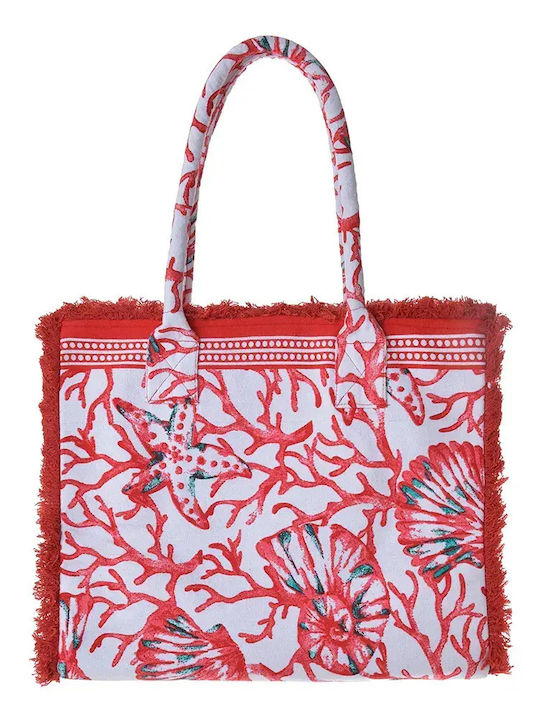 Ble Resort Collection Fabric Red Beach Bag