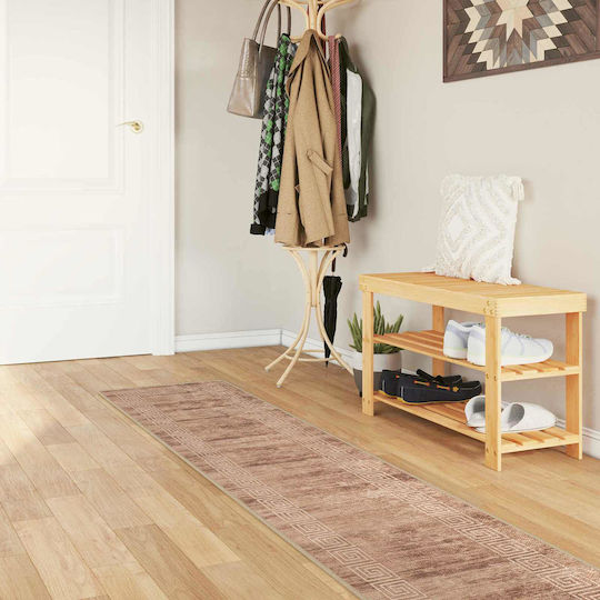 vidaXL Marsa Неплъзгащ Се Килим Пътека Бял 50x450см
