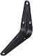 Amig Corner Shelf Made of Metal in Black Colour