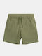 Kids Fabric Shorts/Bermuda Green