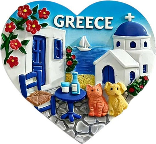 Tourist Decorative Magnet Souvenir Set 12 Pieces Greece 678620